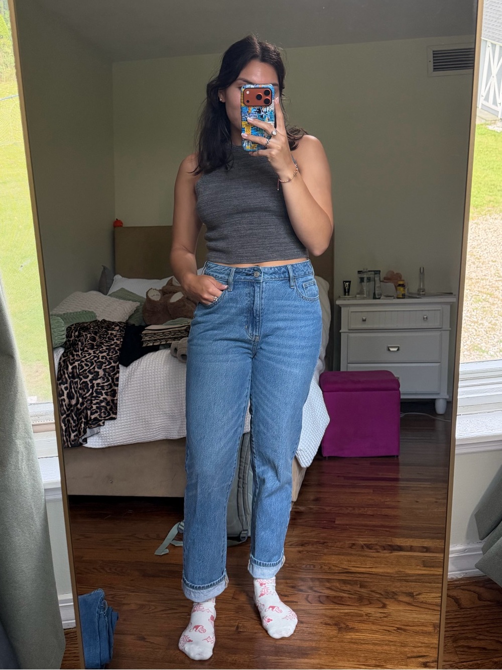 PacSun Mom Jeans in Light Blue